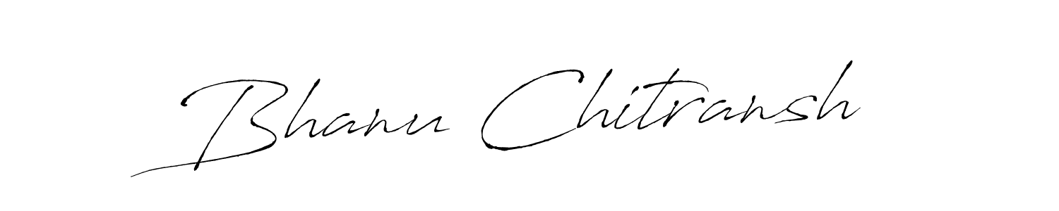 Use a signature maker to create a handwritten signature online. With this signature software, you can design (Antro_Vectra) your own signature for name Bhanu Chitransh. Bhanu Chitransh signature style 6 images and pictures png