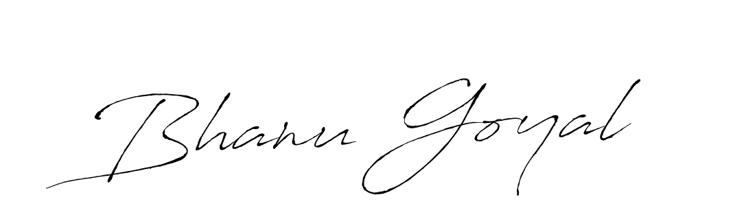 The best way (Antro_Vectra) to make a short signature is to pick only two or three words in your name. The name Bhanu Goyal include a total of six letters. For converting this name. Bhanu Goyal signature style 6 images and pictures png