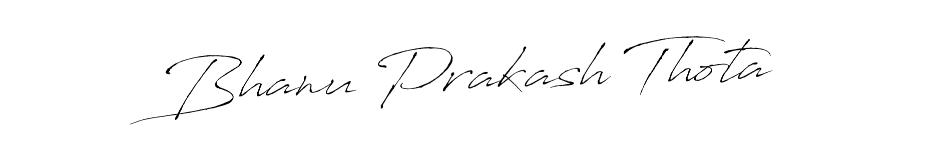 Make a beautiful signature design for name Bhanu Prakash Thota. With this signature (Antro_Vectra) style, you can create a handwritten signature for free. Bhanu Prakash Thota signature style 6 images and pictures png