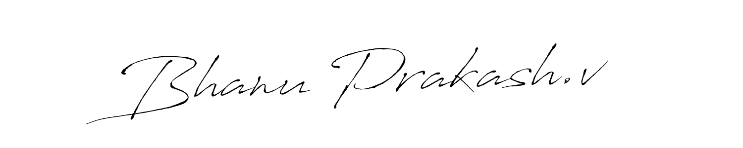 Bhanu Prakash.v stylish signature style. Best Handwritten Sign (Antro_Vectra) for my name. Handwritten Signature Collection Ideas for my name Bhanu Prakash.v. Bhanu Prakash.v signature style 6 images and pictures png