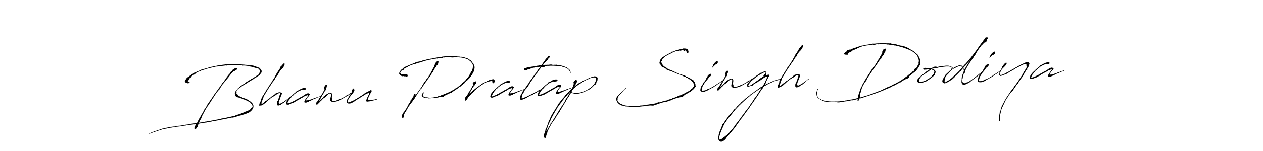 Make a beautiful signature design for name Bhanu Pratap Singh Dodiya. With this signature (Antro_Vectra) style, you can create a handwritten signature for free. Bhanu Pratap Singh Dodiya signature style 6 images and pictures png