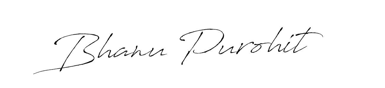 Use a signature maker to create a handwritten signature online. With this signature software, you can design (Antro_Vectra) your own signature for name Bhanu Purohit. Bhanu Purohit signature style 6 images and pictures png