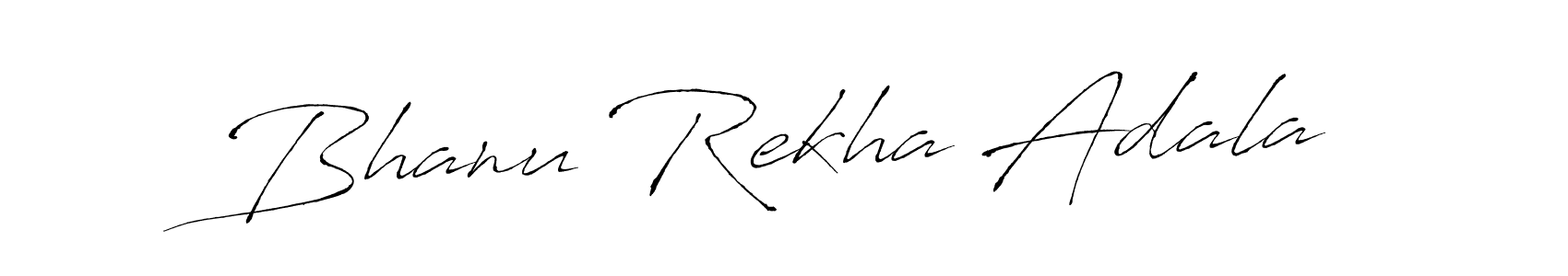 Make a beautiful signature design for name Bhanu Rekha Adala. With this signature (Antro_Vectra) style, you can create a handwritten signature for free. Bhanu Rekha Adala signature style 6 images and pictures png