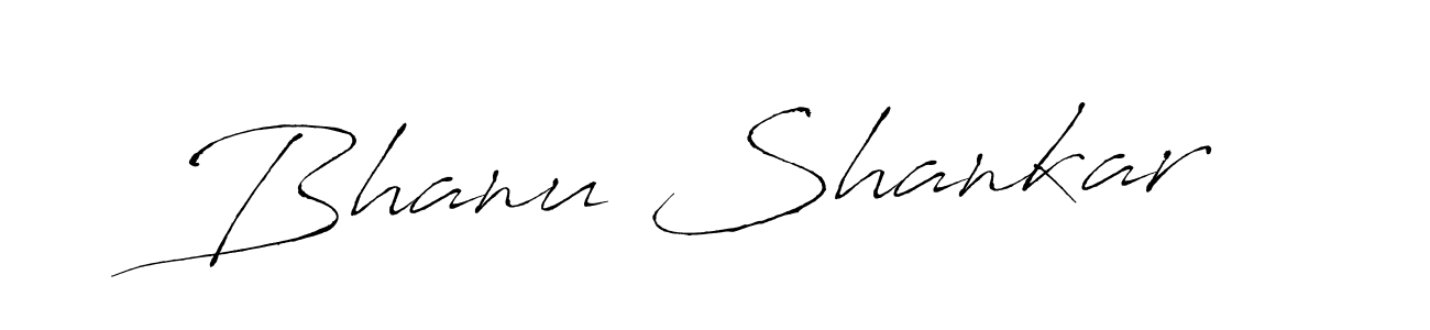 Make a beautiful signature design for name Bhanu Shankar. With this signature (Antro_Vectra) style, you can create a handwritten signature for free. Bhanu Shankar signature style 6 images and pictures png