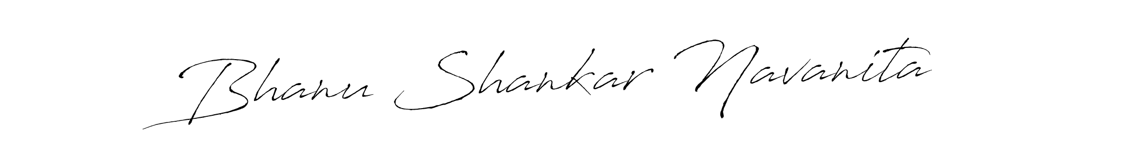 The best way (Antro_Vectra) to make a short signature is to pick only two or three words in your name. The name Bhanu Shankar Navanita include a total of six letters. For converting this name. Bhanu Shankar Navanita signature style 6 images and pictures png