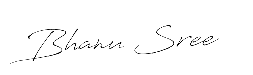 Design your own signature with our free online signature maker. With this signature software, you can create a handwritten (Antro_Vectra) signature for name Bhanu Sree. Bhanu Sree signature style 6 images and pictures png