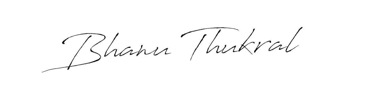 Similarly Antro_Vectra is the best handwritten signature design. Signature creator online .You can use it as an online autograph creator for name Bhanu Thukral. Bhanu Thukral signature style 6 images and pictures png