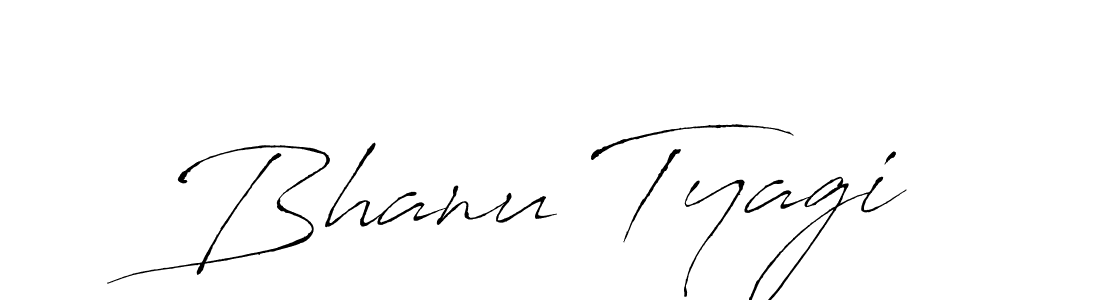 The best way (Antro_Vectra) to make a short signature is to pick only two or three words in your name. The name Bhanu Tyagi include a total of six letters. For converting this name. Bhanu Tyagi signature style 6 images and pictures png