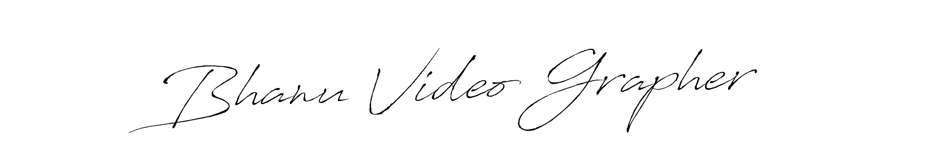 Design your own signature with our free online signature maker. With this signature software, you can create a handwritten (Antro_Vectra) signature for name Bhanu Video Grapher. Bhanu Video Grapher signature style 6 images and pictures png