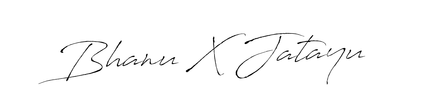 The best way (Antro_Vectra) to make a short signature is to pick only two or three words in your name. The name Bhanu X Jatayu include a total of six letters. For converting this name. Bhanu X Jatayu signature style 6 images and pictures png