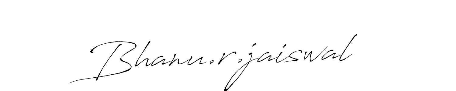 Design your own signature with our free online signature maker. With this signature software, you can create a handwritten (Antro_Vectra) signature for name Bhanu.r.jaiswal. Bhanu.r.jaiswal signature style 6 images and pictures png