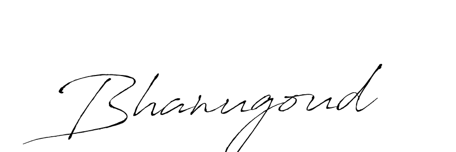 Create a beautiful signature design for name Bhanugoud. With this signature (Antro_Vectra) fonts, you can make a handwritten signature for free. Bhanugoud signature style 6 images and pictures png