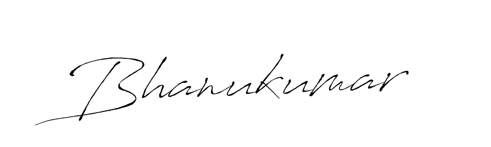 How to make Bhanukumar signature? Antro_Vectra is a professional autograph style. Create handwritten signature for Bhanukumar name. Bhanukumar signature style 6 images and pictures png