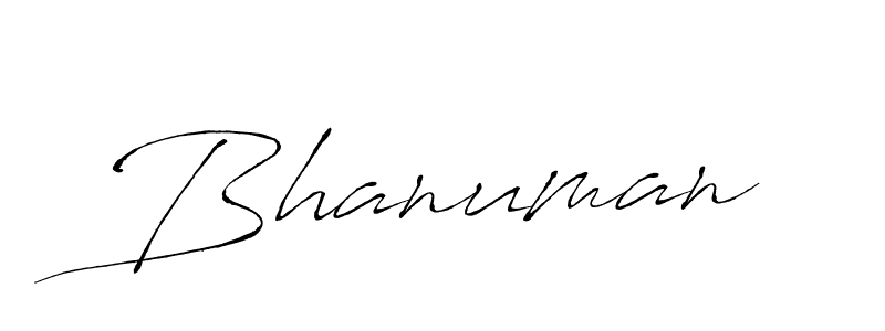 Make a beautiful signature design for name Bhanuman. With this signature (Antro_Vectra) style, you can create a handwritten signature for free. Bhanuman signature style 6 images and pictures png