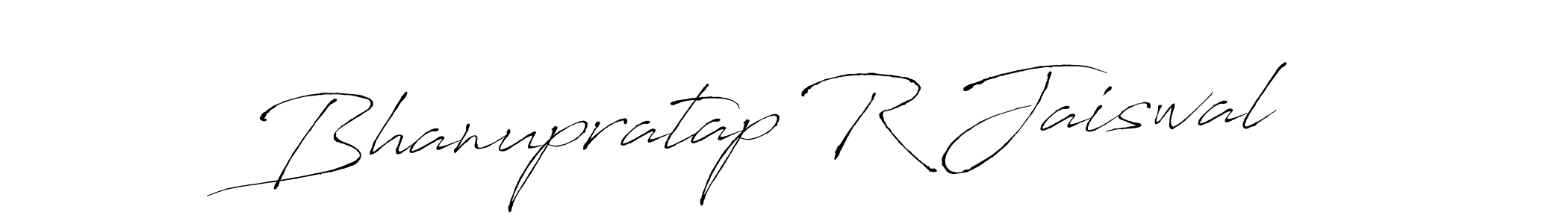 Design your own signature with our free online signature maker. With this signature software, you can create a handwritten (Antro_Vectra) signature for name Bhanupratap R Jaiswal. Bhanupratap R Jaiswal signature style 6 images and pictures png