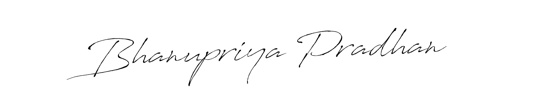 Bhanupriya Pradhan stylish signature style. Best Handwritten Sign (Antro_Vectra) for my name. Handwritten Signature Collection Ideas for my name Bhanupriya Pradhan. Bhanupriya Pradhan signature style 6 images and pictures png