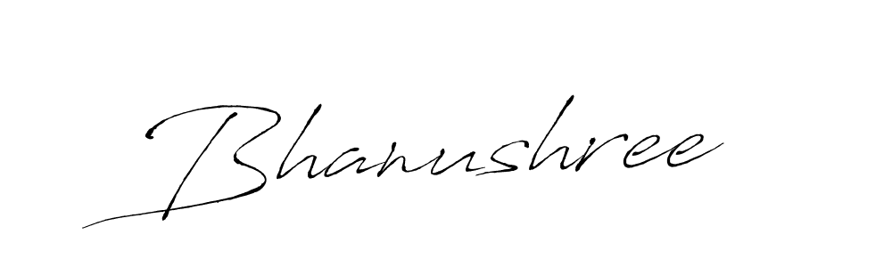 Bhanushree stylish signature style. Best Handwritten Sign (Antro_Vectra) for my name. Handwritten Signature Collection Ideas for my name Bhanushree. Bhanushree signature style 6 images and pictures png