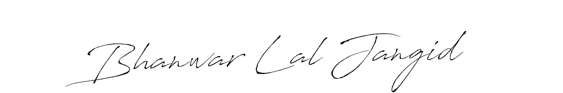 Create a beautiful signature design for name Bhanwar Lal Jangid. With this signature (Antro_Vectra) fonts, you can make a handwritten signature for free. Bhanwar Lal Jangid signature style 6 images and pictures png