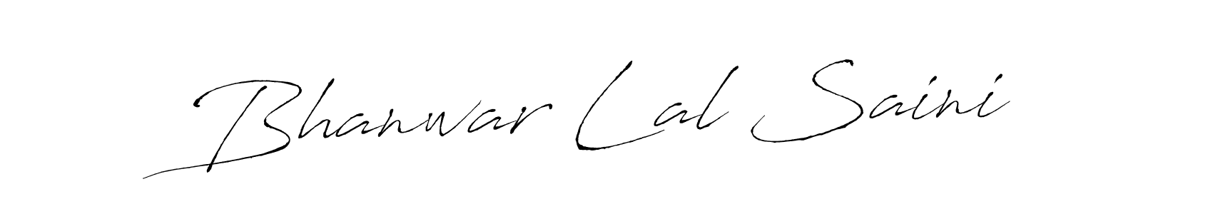 Bhanwar Lal Saini stylish signature style. Best Handwritten Sign (Antro_Vectra) for my name. Handwritten Signature Collection Ideas for my name Bhanwar Lal Saini. Bhanwar Lal Saini signature style 6 images and pictures png