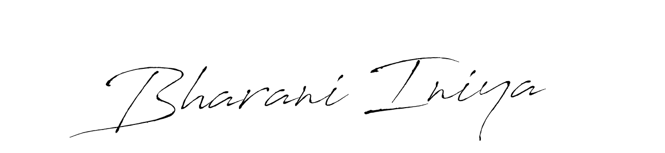 How to make Bharani Iniya signature? Antro_Vectra is a professional autograph style. Create handwritten signature for Bharani Iniya name. Bharani Iniya signature style 6 images and pictures png