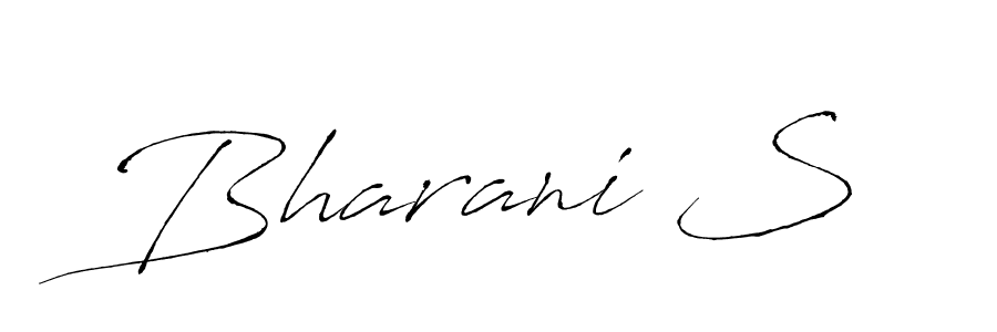 Bharani S stylish signature style. Best Handwritten Sign (Antro_Vectra) for my name. Handwritten Signature Collection Ideas for my name Bharani S. Bharani S signature style 6 images and pictures png