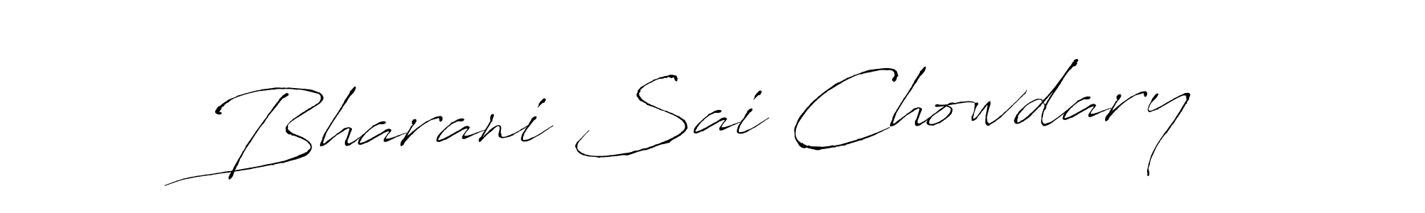 Bharani Sai Chowdary stylish signature style. Best Handwritten Sign (Antro_Vectra) for my name. Handwritten Signature Collection Ideas for my name Bharani Sai Chowdary. Bharani Sai Chowdary signature style 6 images and pictures png