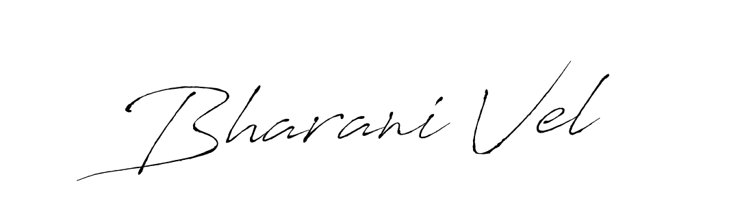 Bharani Vel stylish signature style. Best Handwritten Sign (Antro_Vectra) for my name. Handwritten Signature Collection Ideas for my name Bharani Vel. Bharani Vel signature style 6 images and pictures png