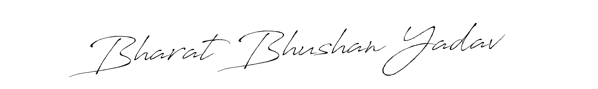 Make a beautiful signature design for name Bharat Bhushan Yadav. With this signature (Antro_Vectra) style, you can create a handwritten signature for free. Bharat Bhushan Yadav signature style 6 images and pictures png