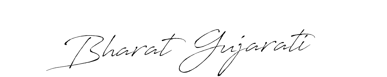 How to make Bharat Gujarati signature? Antro_Vectra is a professional autograph style. Create handwritten signature for Bharat Gujarati name. Bharat Gujarati signature style 6 images and pictures png