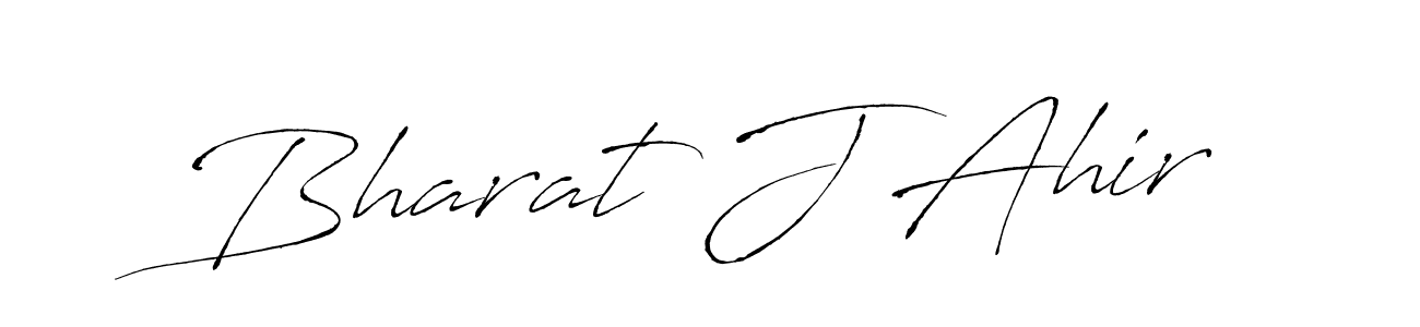 Design your own signature with our free online signature maker. With this signature software, you can create a handwritten (Antro_Vectra) signature for name Bharat J Ahir. Bharat J Ahir signature style 6 images and pictures png