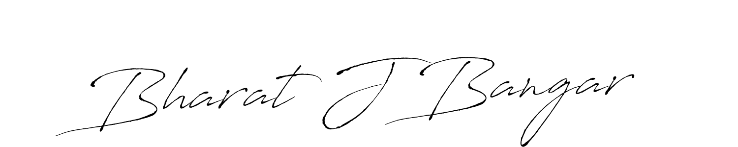 How to make Bharat J Bangar signature? Antro_Vectra is a professional autograph style. Create handwritten signature for Bharat J Bangar name. Bharat J Bangar signature style 6 images and pictures png