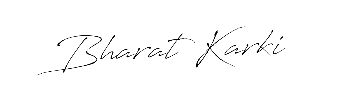 Make a beautiful signature design for name Bharat Karki. With this signature (Antro_Vectra) style, you can create a handwritten signature for free. Bharat Karki signature style 6 images and pictures png