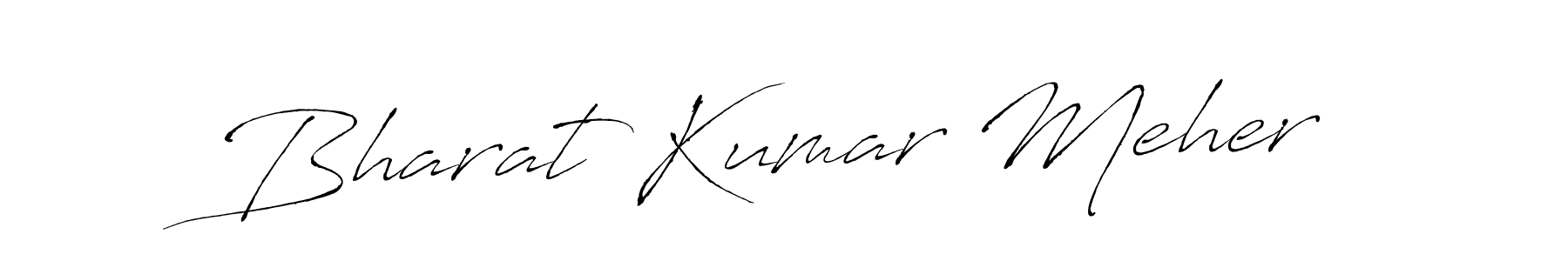 How to make Bharat Kumar Meher name signature. Use Antro_Vectra style for creating short signs online. This is the latest handwritten sign. Bharat Kumar Meher signature style 6 images and pictures png