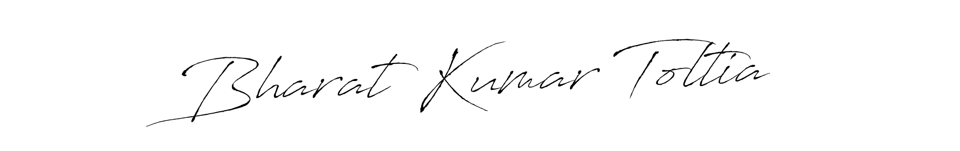 How to make Bharat Kumar Toltia name signature. Use Antro_Vectra style for creating short signs online. This is the latest handwritten sign. Bharat Kumar Toltia signature style 6 images and pictures png