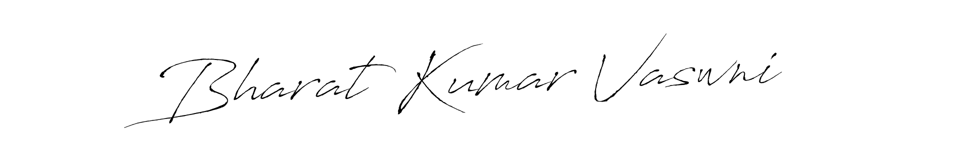 Create a beautiful signature design for name Bharat Kumar Vaswni. With this signature (Antro_Vectra) fonts, you can make a handwritten signature for free. Bharat Kumar Vaswni signature style 6 images and pictures png