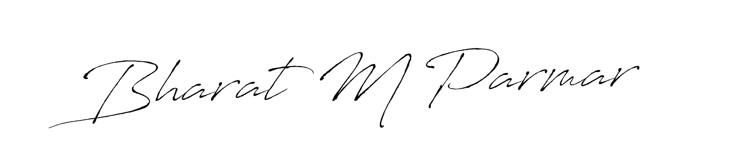 Antro_Vectra is a professional signature style that is perfect for those who want to add a touch of class to their signature. It is also a great choice for those who want to make their signature more unique. Get Bharat M Parmar name to fancy signature for free. Bharat M Parmar signature style 6 images and pictures png