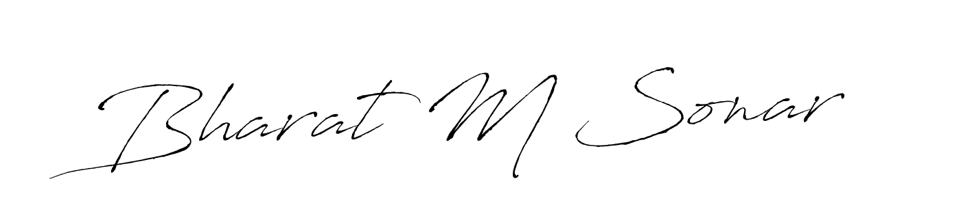 This is the best signature style for the Bharat M Sonar name. Also you like these signature font (Antro_Vectra). Mix name signature. Bharat M Sonar signature style 6 images and pictures png