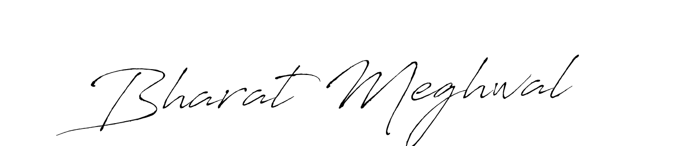 It looks lik you need a new signature style for name Bharat Meghwal. Design unique handwritten (Antro_Vectra) signature with our free signature maker in just a few clicks. Bharat Meghwal signature style 6 images and pictures png