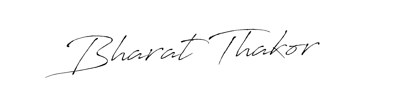 Bharat Thakor stylish signature style. Best Handwritten Sign (Antro_Vectra) for my name. Handwritten Signature Collection Ideas for my name Bharat Thakor. Bharat Thakor signature style 6 images and pictures png