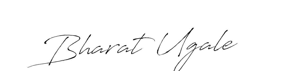 Antro_Vectra is a professional signature style that is perfect for those who want to add a touch of class to their signature. It is also a great choice for those who want to make their signature more unique. Get Bharat Ugale name to fancy signature for free. Bharat Ugale signature style 6 images and pictures png