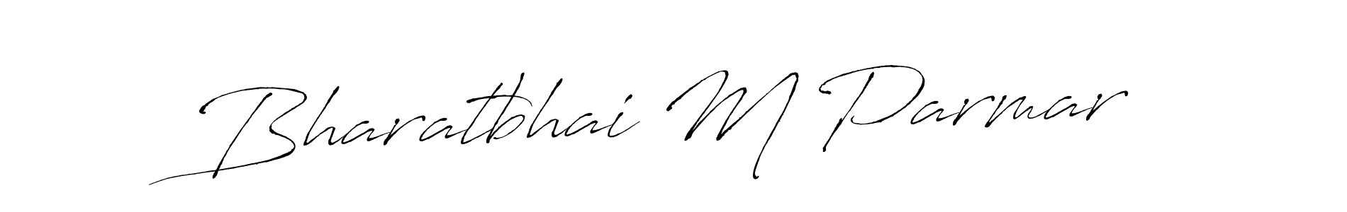 Make a beautiful signature design for name Bharatbhai M Parmar. With this signature (Antro_Vectra) style, you can create a handwritten signature for free. Bharatbhai M Parmar signature style 6 images and pictures png