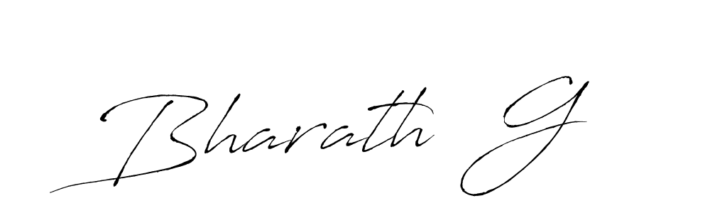 How to make Bharath  G name signature. Use Antro_Vectra style for creating short signs online. This is the latest handwritten sign. Bharath  G signature style 6 images and pictures png