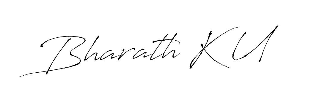 Also we have Bharath K U name is the best signature style. Create professional handwritten signature collection using Antro_Vectra autograph style. Bharath K U signature style 6 images and pictures png