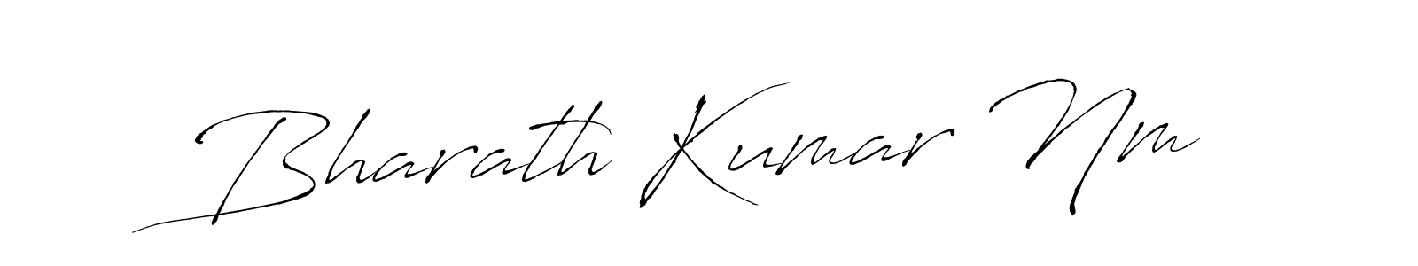 Also You can easily find your signature by using the search form. We will create Bharath Kumar Nm name handwritten signature images for you free of cost using Antro_Vectra sign style. Bharath Kumar Nm signature style 6 images and pictures png