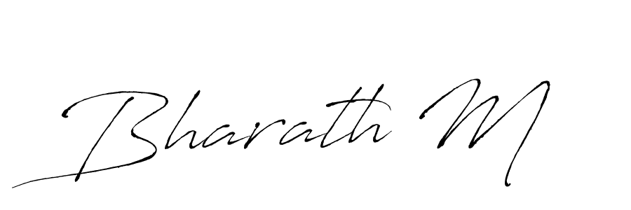 Bharath M stylish signature style. Best Handwritten Sign (Antro_Vectra) for my name. Handwritten Signature Collection Ideas for my name Bharath M. Bharath M signature style 6 images and pictures png