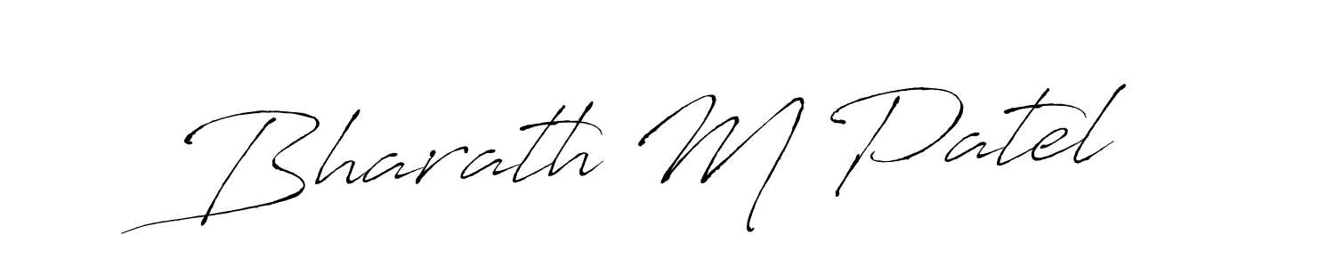 Make a short Bharath M Patel signature style. Manage your documents anywhere anytime using Antro_Vectra. Create and add eSignatures, submit forms, share and send files easily. Bharath M Patel signature style 6 images and pictures png