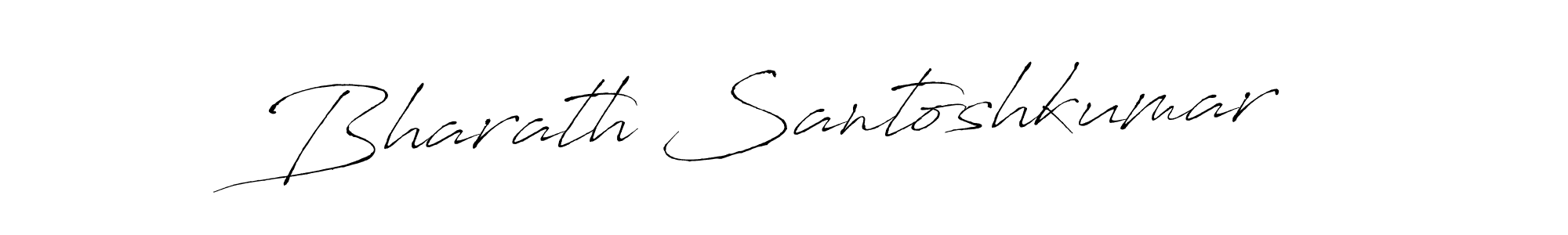 This is the best signature style for the Bharath Santoshkumar name. Also you like these signature font (Antro_Vectra). Mix name signature. Bharath Santoshkumar signature style 6 images and pictures png