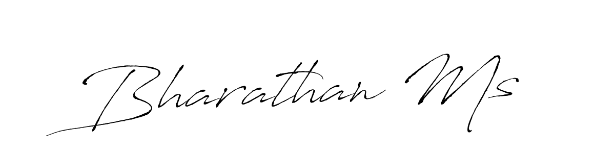 Use a signature maker to create a handwritten signature online. With this signature software, you can design (Antro_Vectra) your own signature for name Bharathan Ms. Bharathan Ms signature style 6 images and pictures png