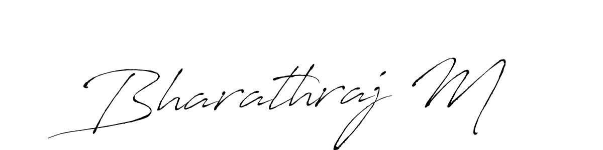 Make a beautiful signature design for name Bharathraj M. With this signature (Antro_Vectra) style, you can create a handwritten signature for free. Bharathraj M signature style 6 images and pictures png