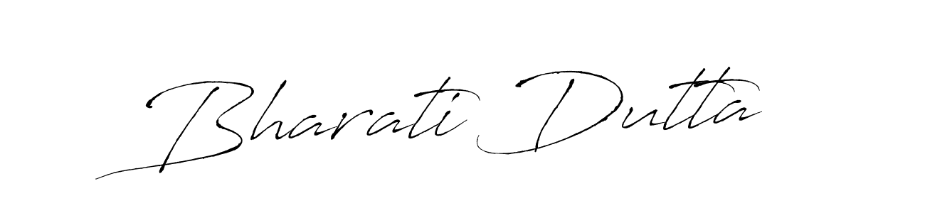 Make a beautiful signature design for name Bharati Dutta. With this signature (Antro_Vectra) style, you can create a handwritten signature for free. Bharati Dutta signature style 6 images and pictures png